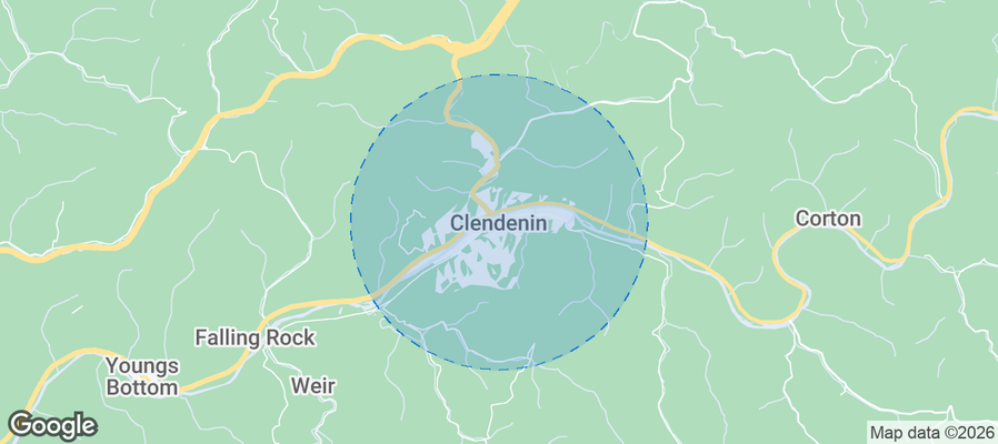 Clendenin Airbnb map